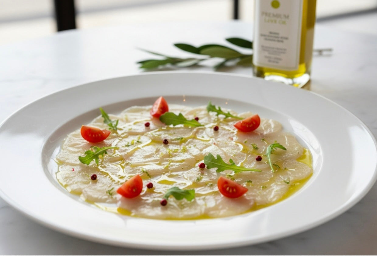 Carpaccio di Branzino al Lime: Ricetta Gourmet con Olio Aromatizzato