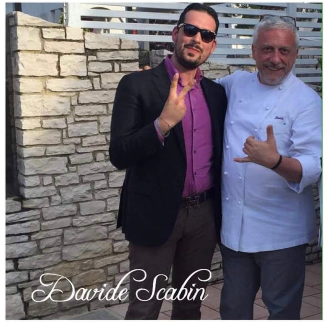 Rino Lionetti, founder di Casalmanfredi, con Davide Scabin chef stellato