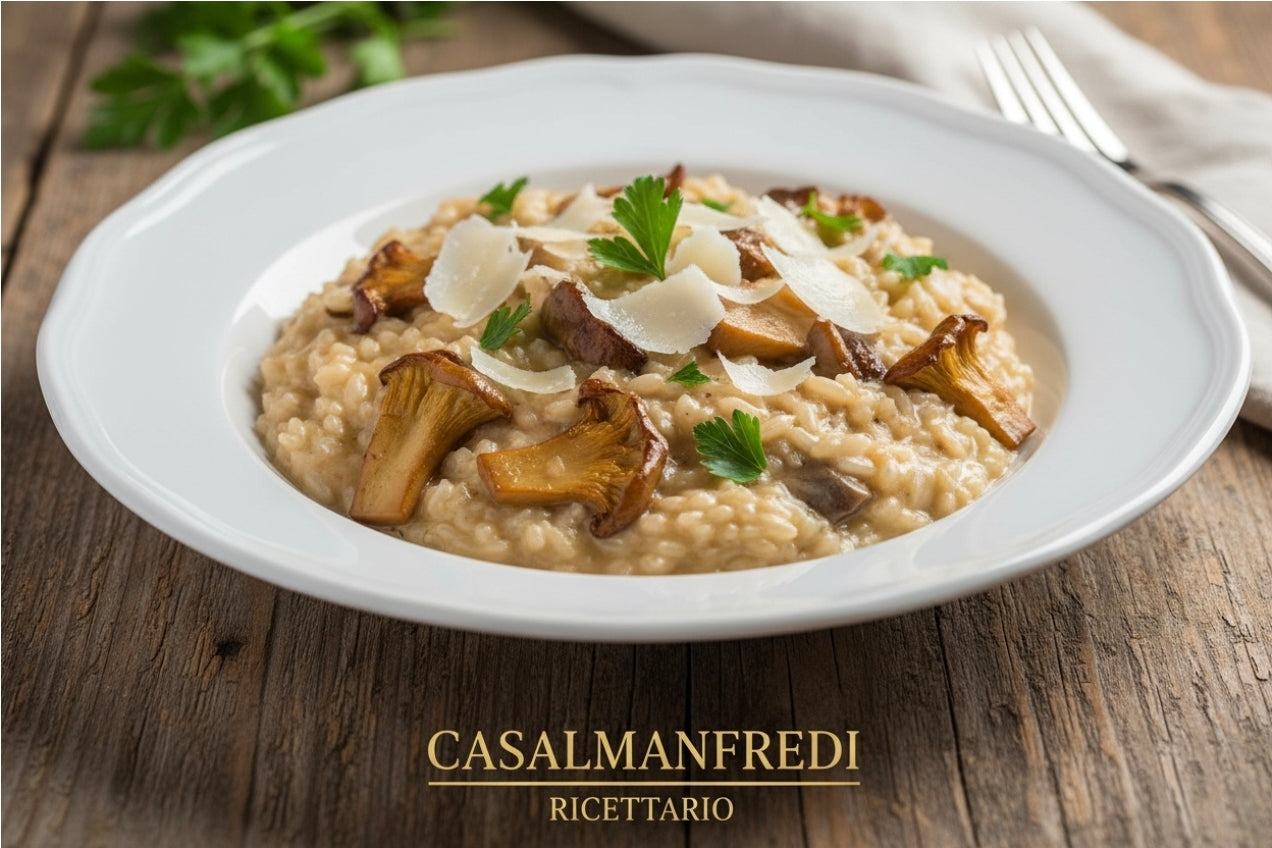 Risotto Cremoso ai Funghi Cardoncelli: Ricetta Gourmet con l'Eccellenza Pugliese